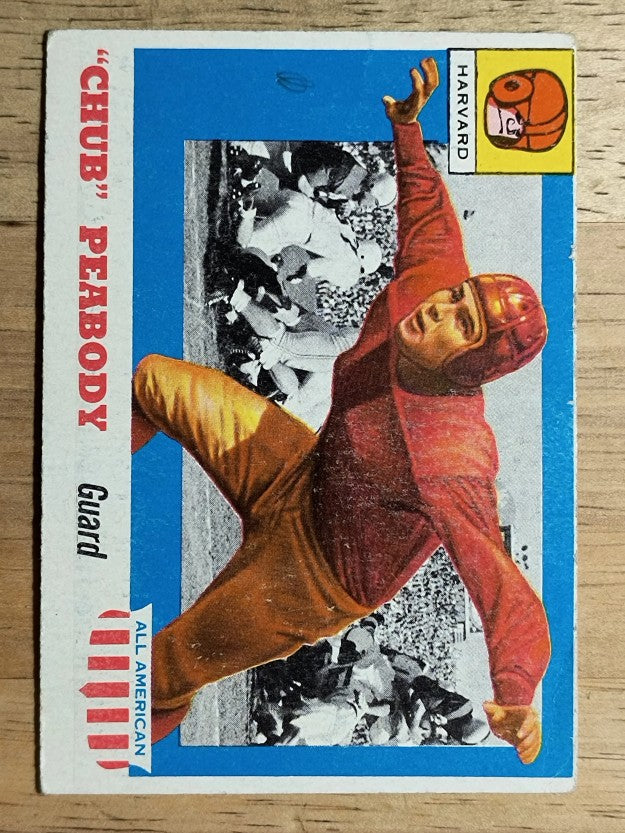 1955 Topps All American #72 Chub Peabody RC (VG)