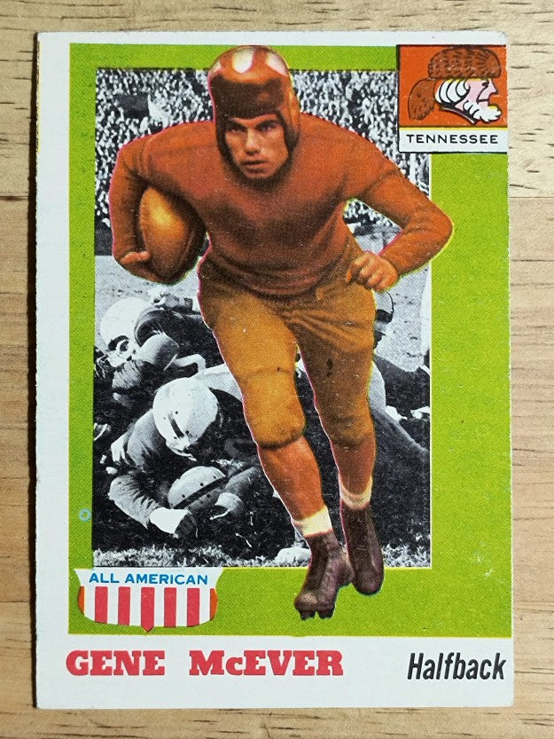 1955 Topps All American #74 Gene McEver RC (VGEX)