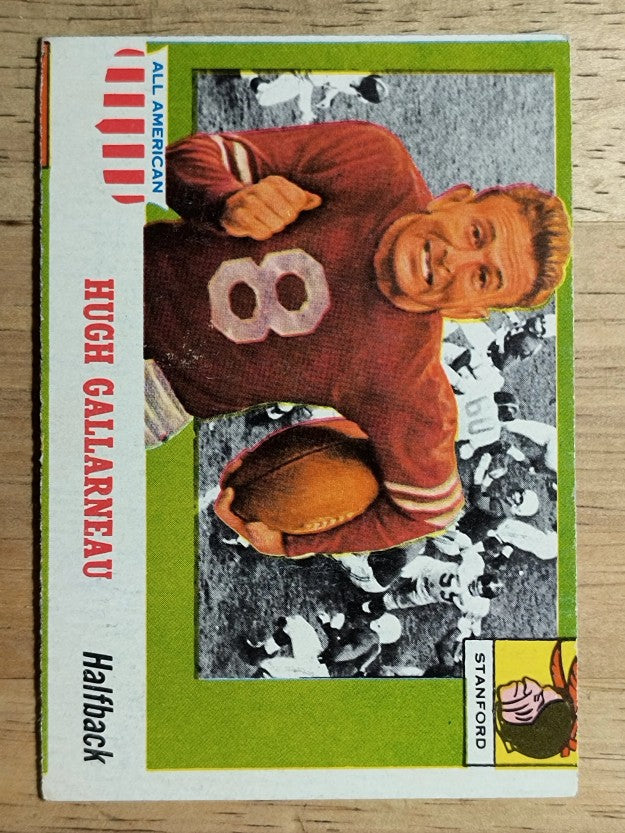 1955 Topps All American #75 Hugh Gallarneau RC (VG)