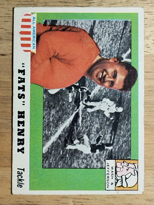 1955 Topps All American #100 Fats Henry SP RC (VGEX)