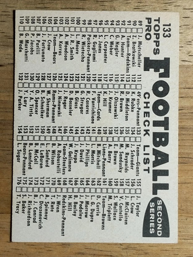 1959 Topps #133 New York Giants CL (NMMT)
