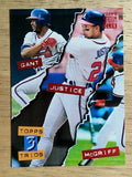 1994 Stadium Club #111 Ron Gant/David Justice/Fred McGriff