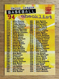1994 Stadium Club #539 Checklist 271-405