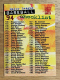 1994 Stadium Club #270 Checklist 136-270