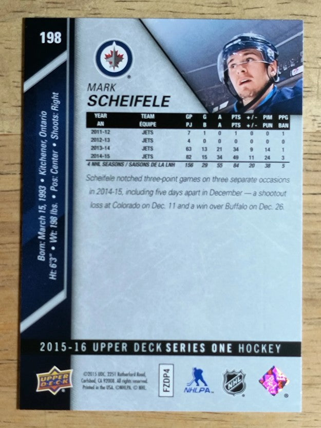 2015-16 Upper Deck #198 Mark Scheifele