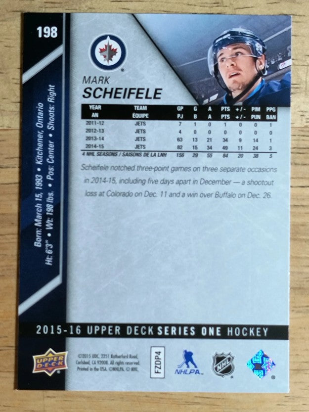 2015-16 Upper Deck #198 Mark Scheifele