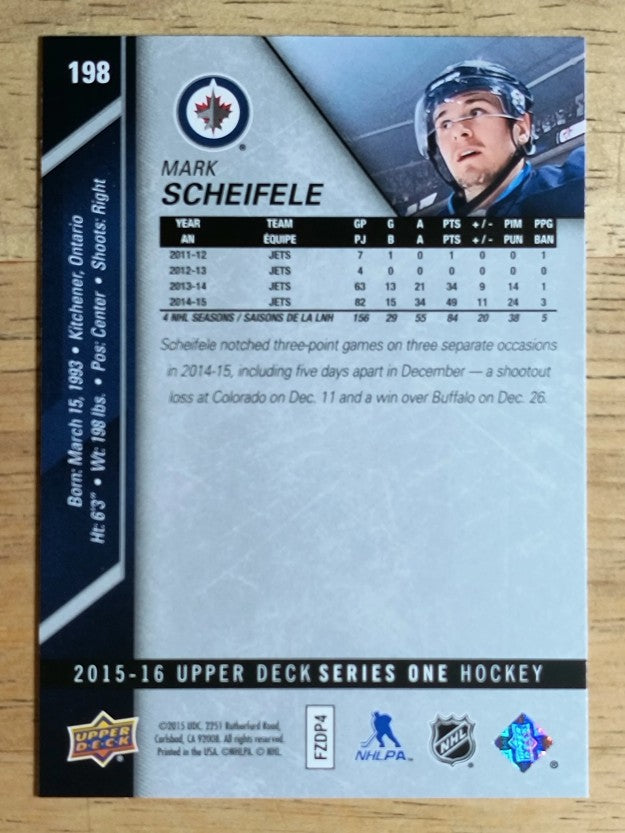 2015-16 Upper Deck #198 Mark Scheifele