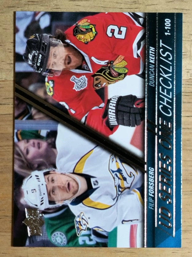 2015-16 Upper Deck #199 Filip Forsberg/Duncan Keith CL