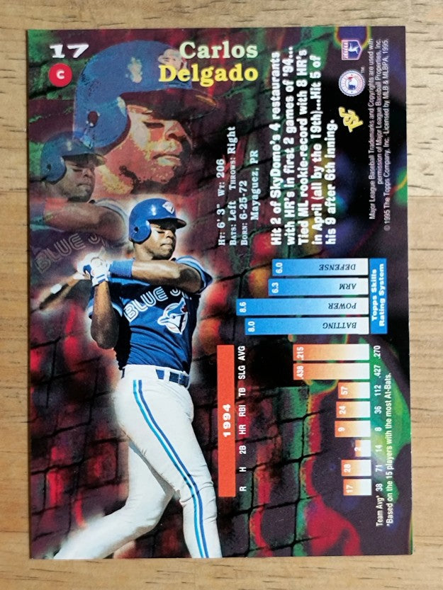 1995 Stadium Club #17 Carlos Delgado