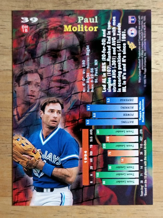 1995 Stadium Club #39 Paul Molitor