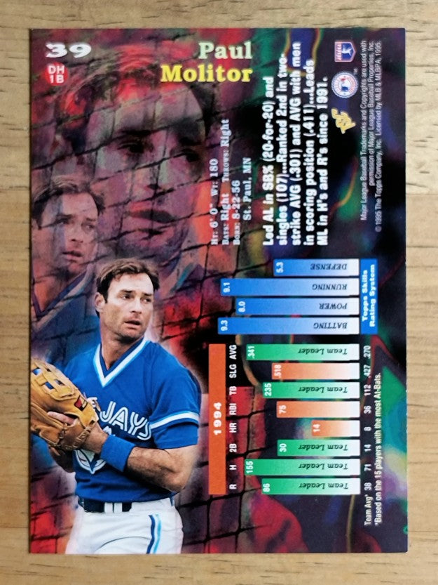 1995 Stadium Club #39 Paul Molitor