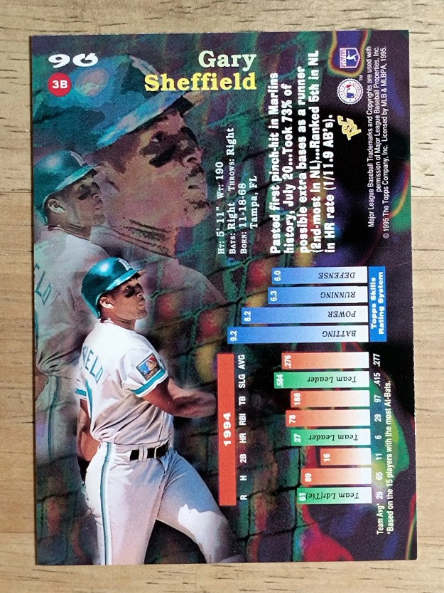 1995 Stadium Club #90 Gary Sheffield