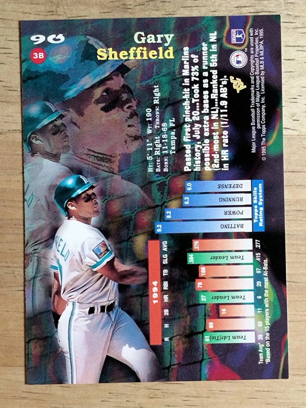 1995 Stadium Club #90 Gary Sheffield