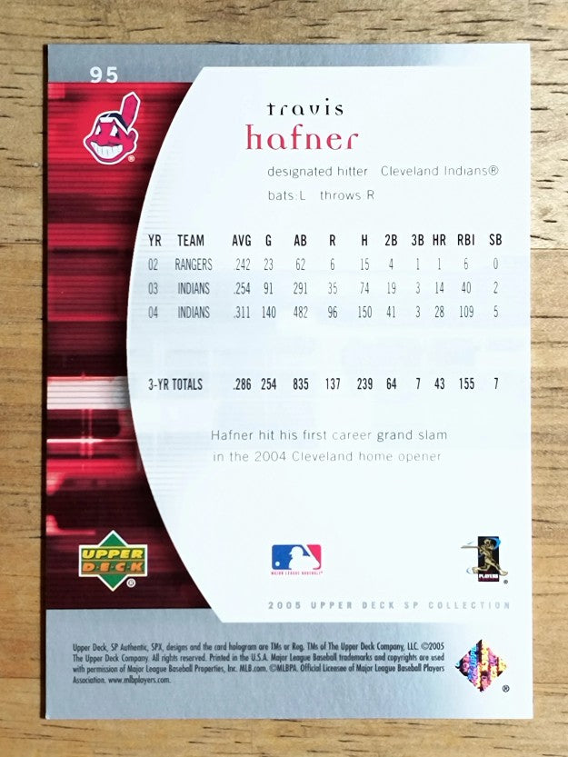 2005 SP Authentic #95 Travis Hafner