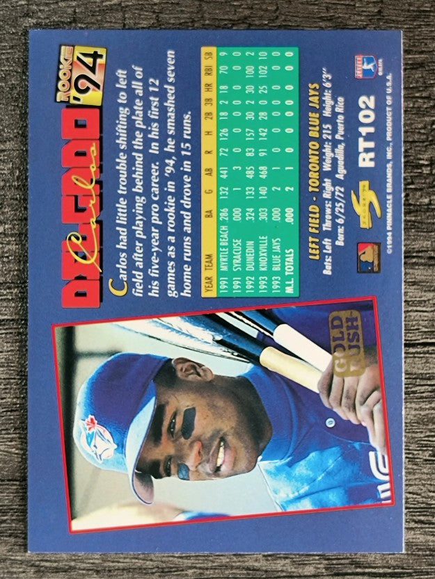 1994 Score Rookie/Traded Gold Rush #RT102 Carlos Delgado