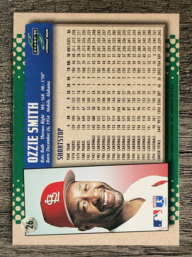 1995 Score #26 Ozzie Smith