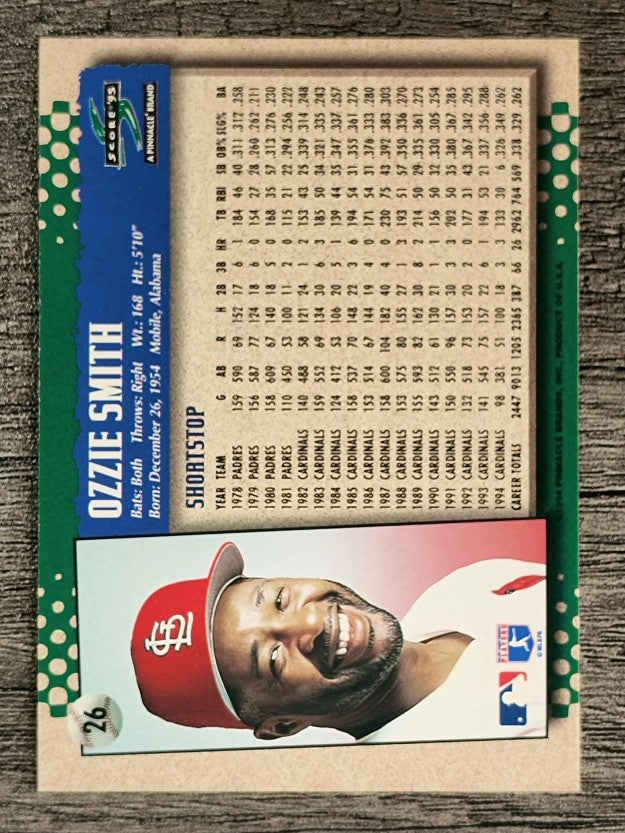 1995 Score #26 Ozzie Smith