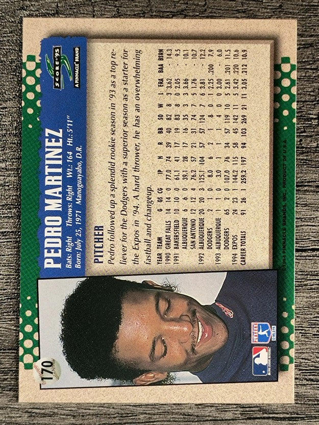 1995 Score #170 Pedro Martinez