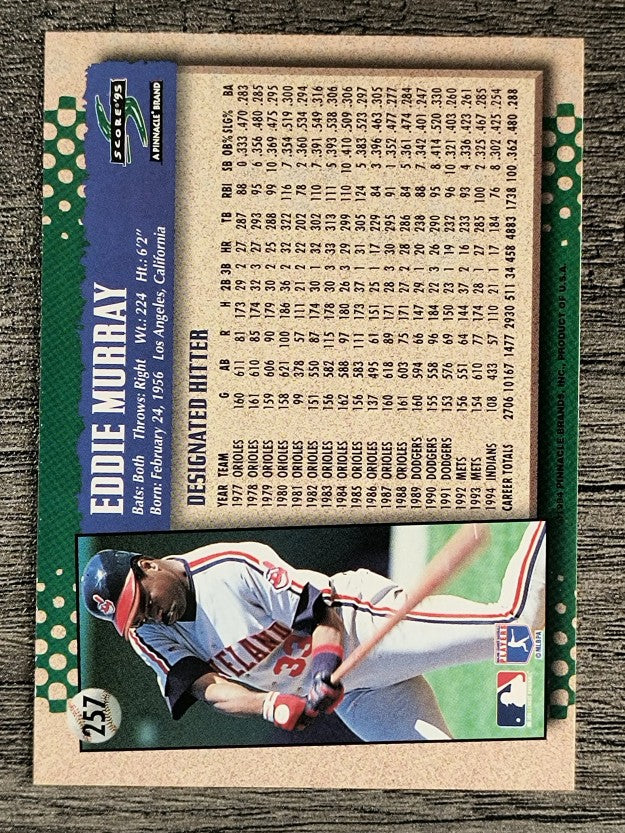 1995 Score #257 Eddie Murray
