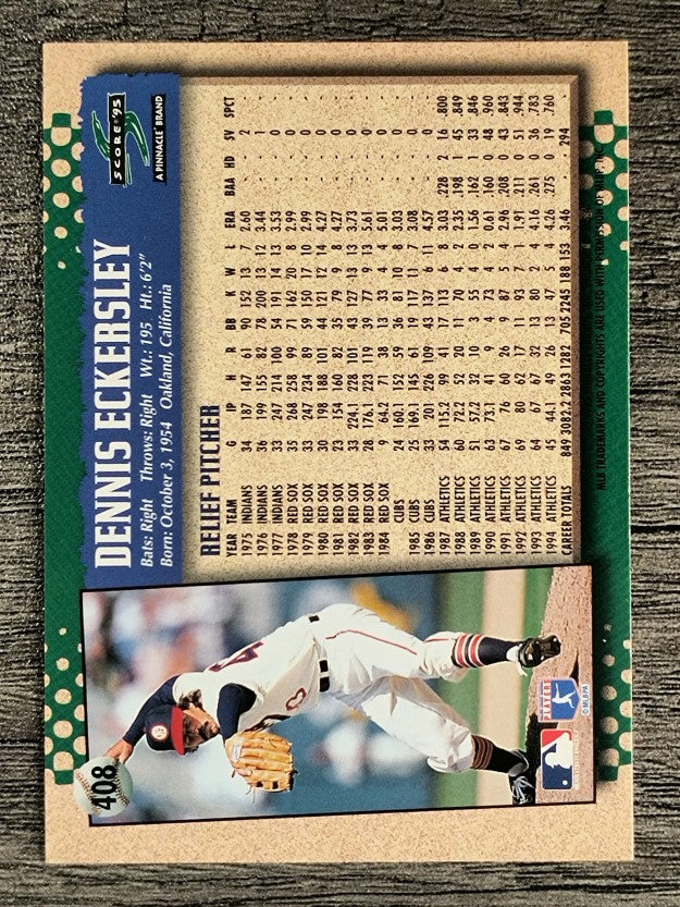 1995 Score #408 Dennis Eckersley