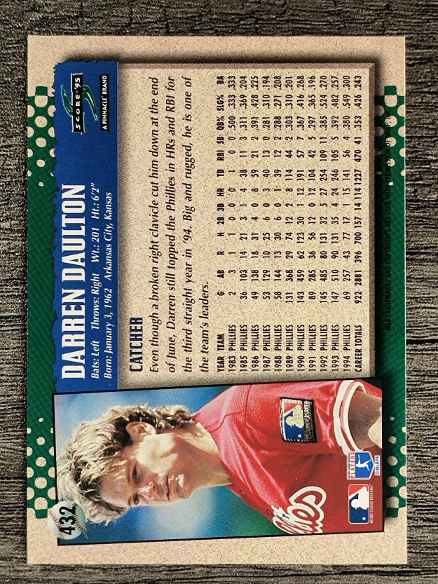 1995 Score #432 Darren Daulton