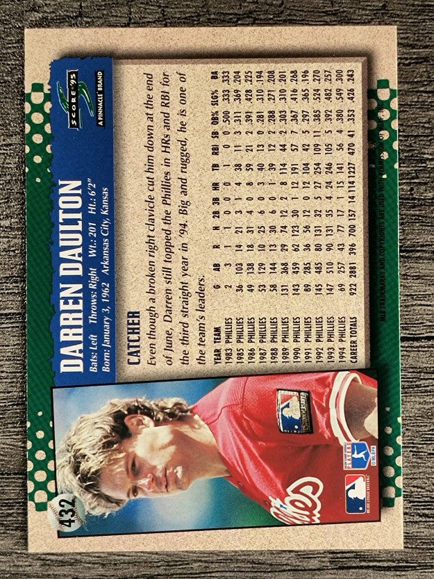 1995 Score #432 Darren Daulton