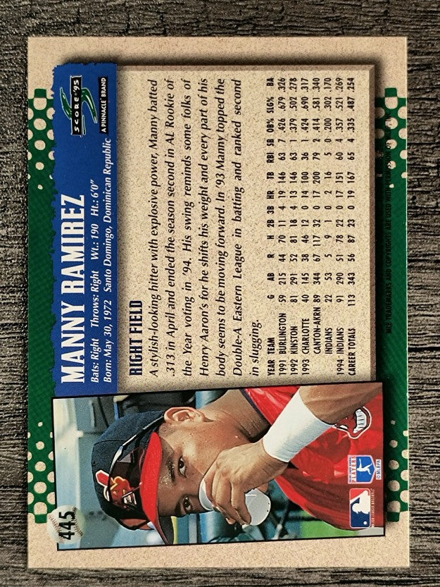 1995 Score #445 Manny Ramirez