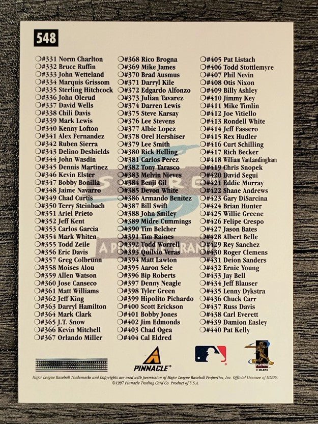 1997 Score #548 Ken Griffey Jr. CL