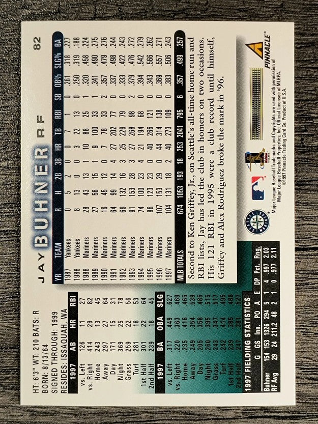 1998 Score #82 Jay Buhner