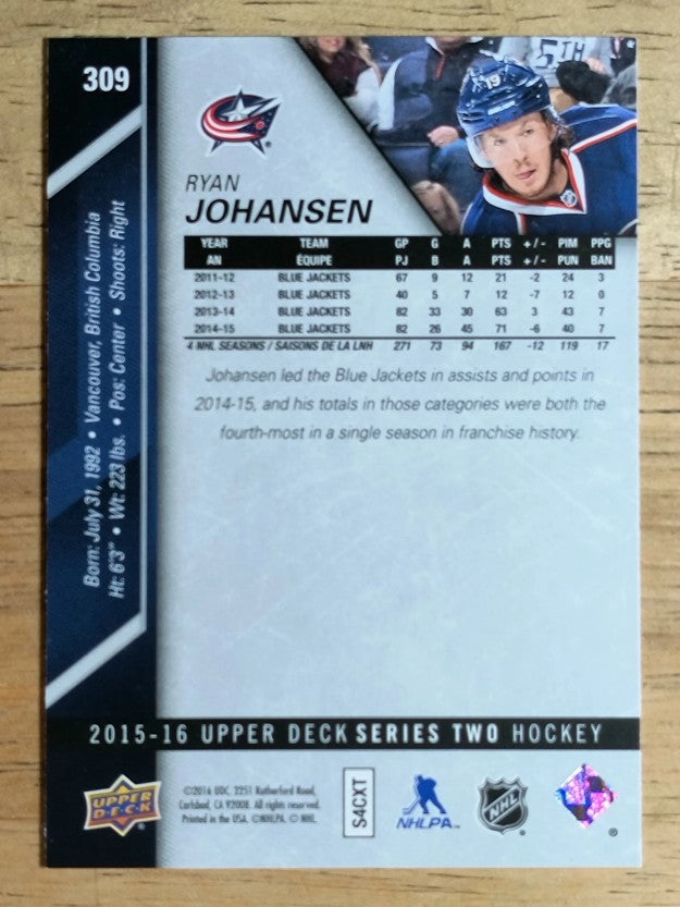 2015-16 Upper Deck #309 Ryan Johansen