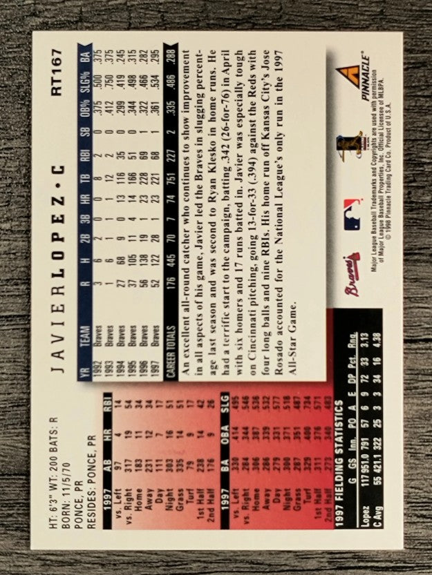 1998 Score Rookie Traded #167 Javier Lopez
