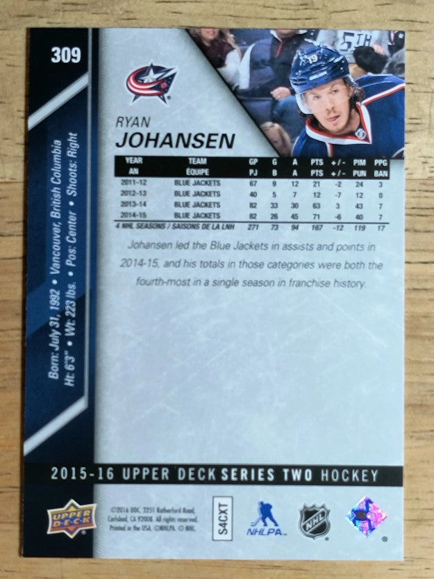 2015-16 Upper Deck #309 Ryan Johansen