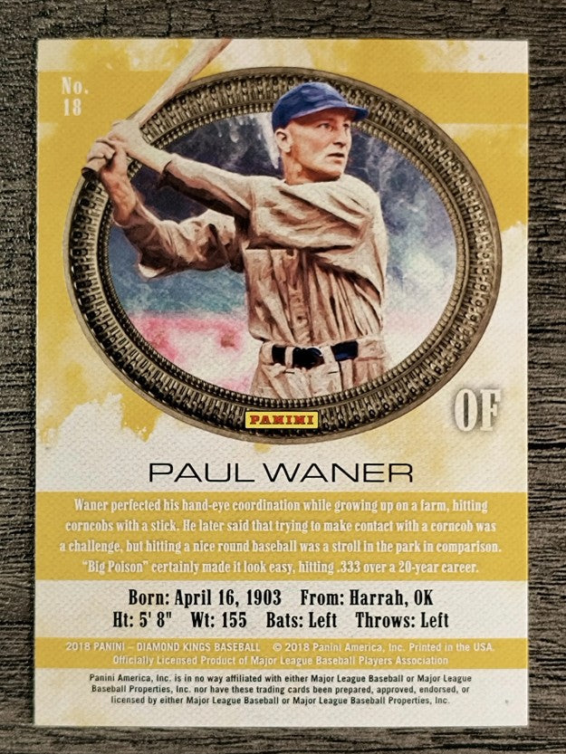 2018 Diamond Kings #18 Paul Waner
