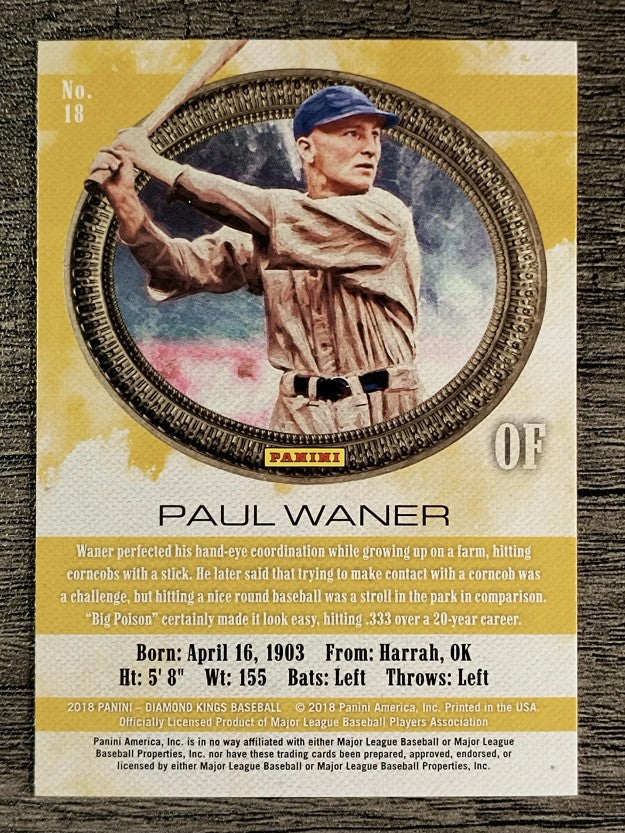 2018 Diamond Kings #18 Paul Waner
