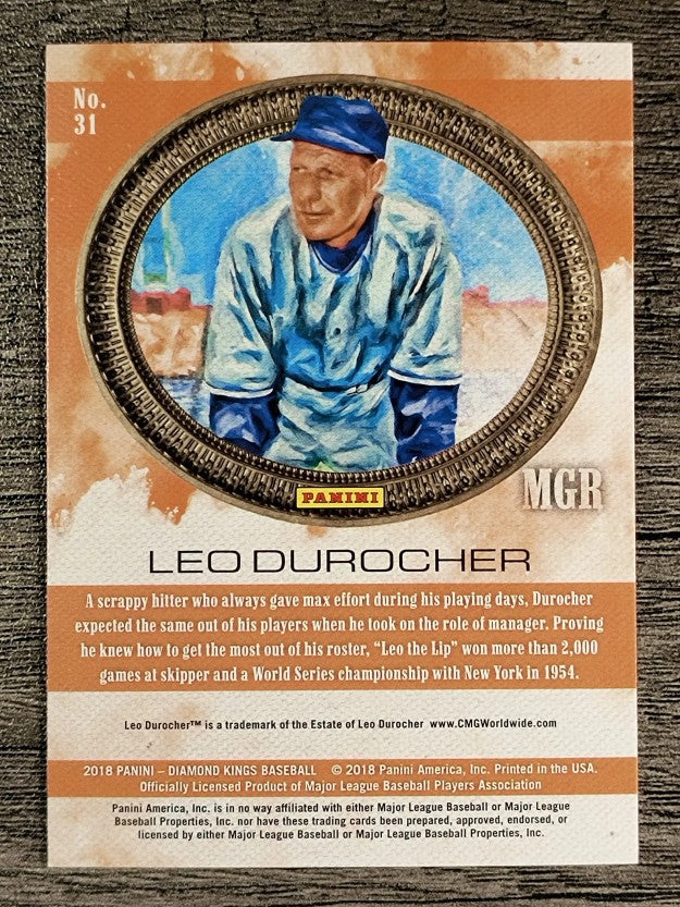 2018 Diamond Kings #31 Leo Durocher
