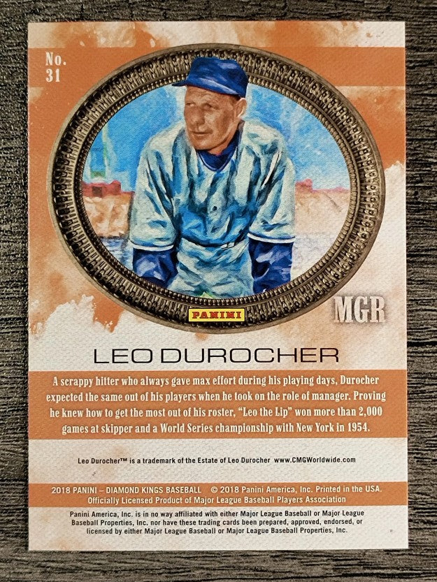 2018 Diamond Kings #31 Leo Durocher