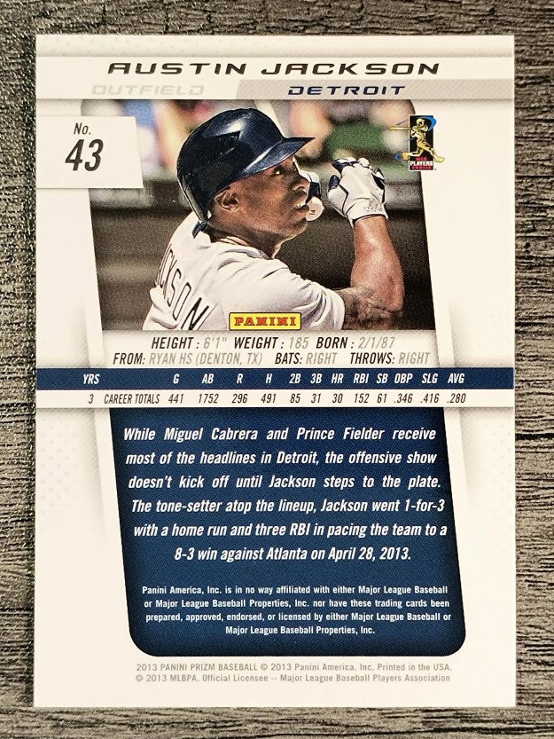 2013 Panini Prizm #43 Austin Jackson