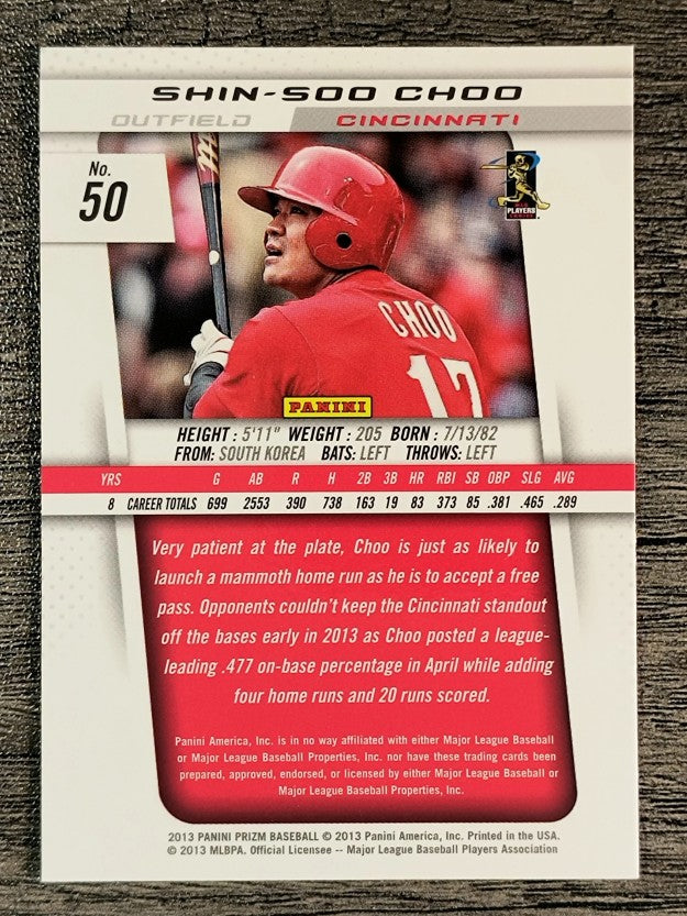 2013 Panini Prizm #50 Shin-Soo Choo