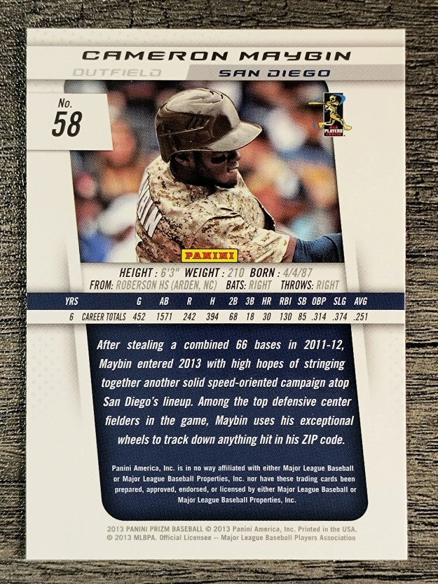 2013 Panini Prizm #58 Cameron Maybin