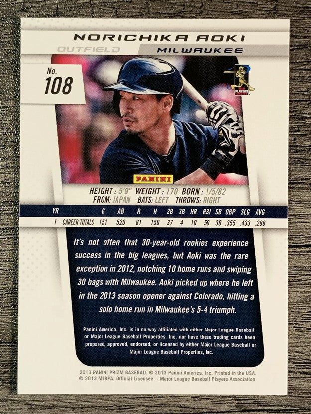 2013 Panini Prizm #108 Norichika Aoki