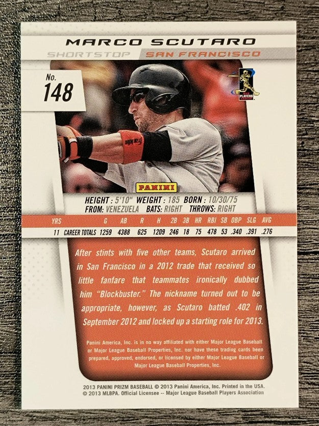 2013 Panini Prizm #148 Marco Scutaro