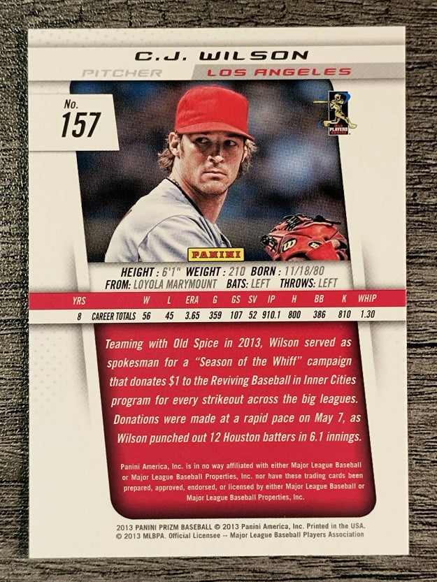 2013 Panini Prizm #157 C.J. Wilson