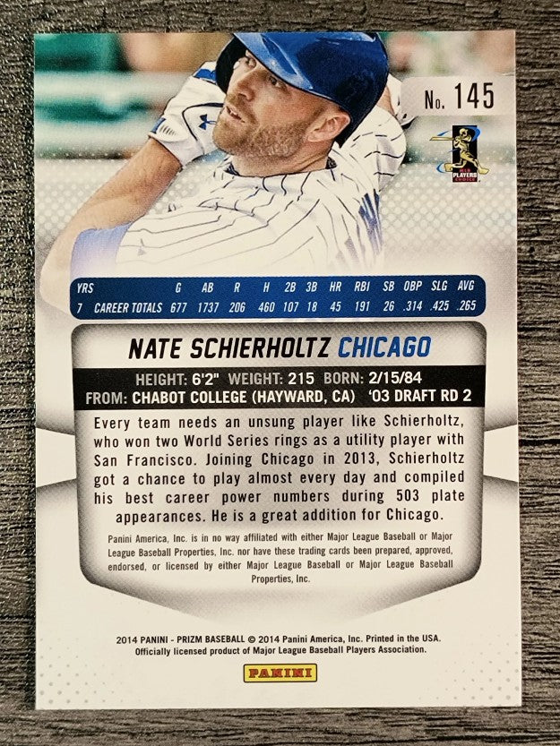2014 Panini Prizm #145 Nate Schierholtz
