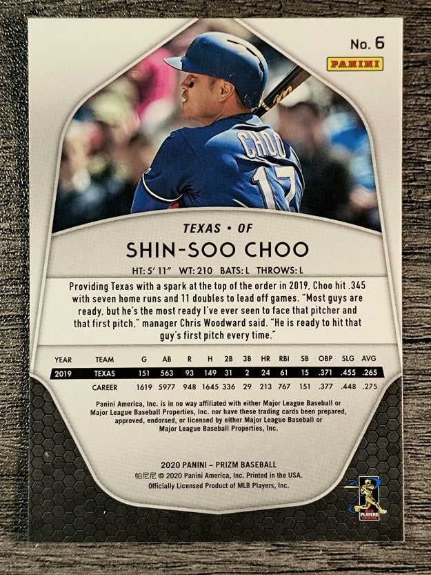 2020 Panini Prizm #6 Shin-Soo Choo
