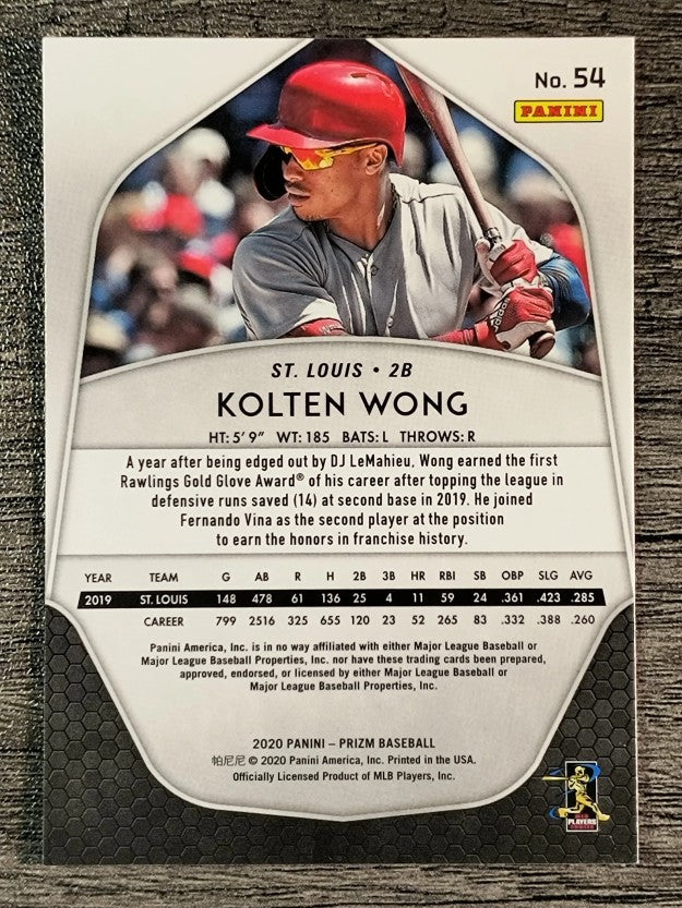 2020 Panini Prizm #54 Kolten Wong