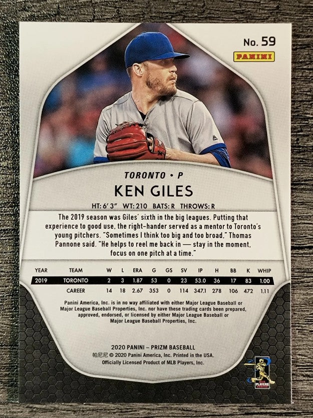 2020 Panini Prizm #59 Ken Giles