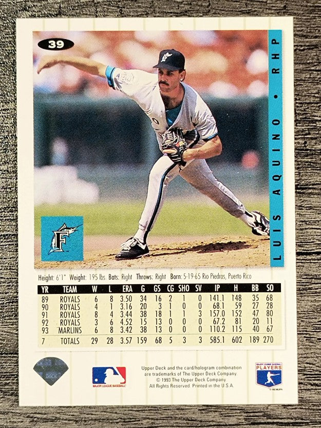 1994 Collector's Choice #39 Luis Aquino