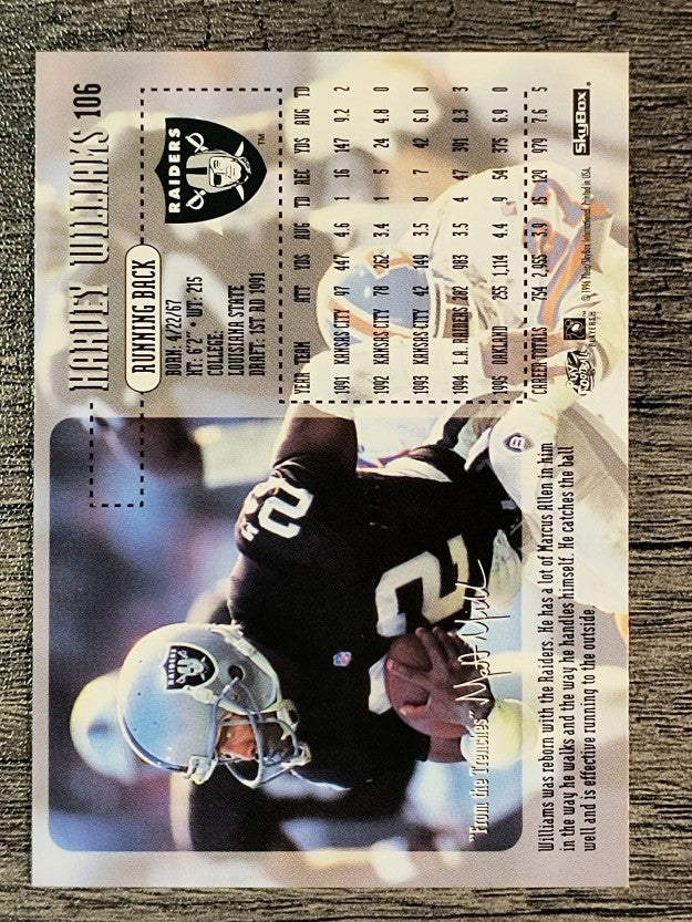 1996 SkyBox Impact #106 Harvey Williams