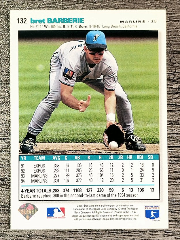 1995 Collector's Choice SE #132 Bret Barberie