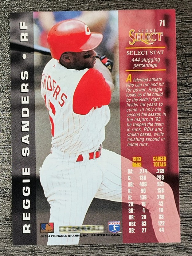 1994 Select #71 Reggie Sanders